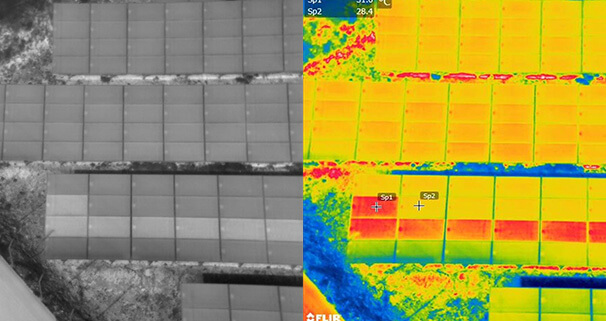 赤外線カメラによる異常箇所の発見